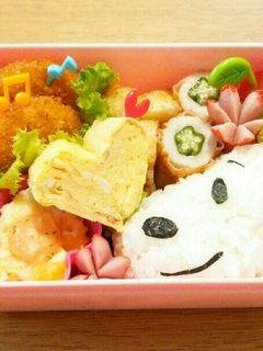 キャラ弁☆スヌーピー☆簡単-レシピのメイン写真