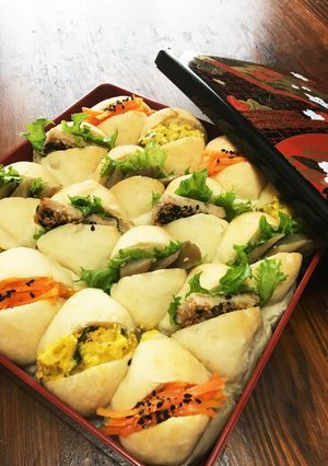 おせちに運動会に☆お重箱ちぎりパンサンド-レシピのメイン写真