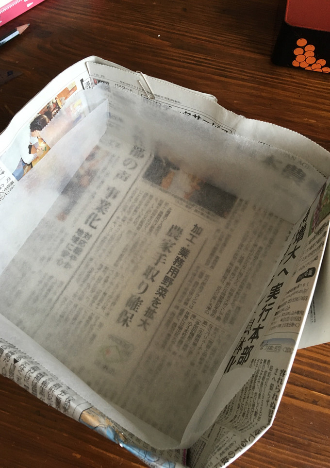 お重箱に合わせて〜新聞紙型の作り方♪-レシピのメイン写真