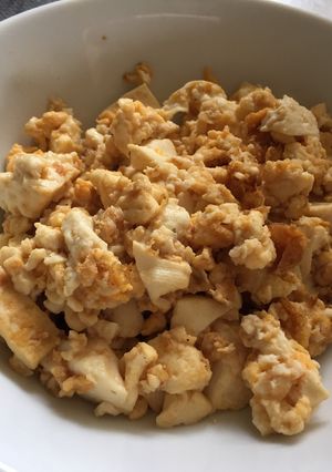 豆腐と卵の甘辛炒め-レシピのメイン写真