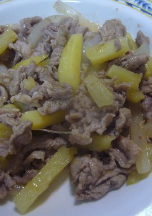 じゃがいもと豚肉炒め-レシピのメイン写真