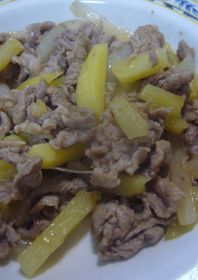 じゃがいもと豚肉炒め-レシピのメイン写真