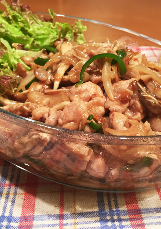豚もも肉と舞茸のオイスターソース炒め☆-レシピのメイン写真