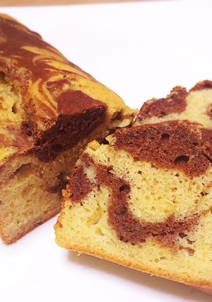 焼くまで10分バナナマーブルパウンド-レシピのメイン写真