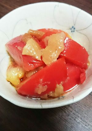 トマトの梅干しあえ-レシピのメイン写真