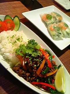 【創作】タイ風 牛そぼろご飯-レシピのメイン写真