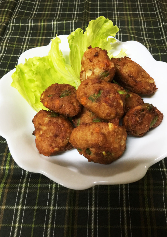 ミンチと豆腐の落とし揚げ♡-レシピのメイン写真
