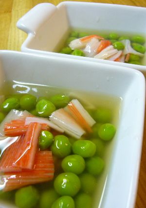 グリーンピースのやさしい煮浸し♪-レシピのメイン写真