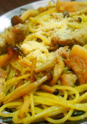 豚バラときのこのバジルパスタ-レシピのメイン写真