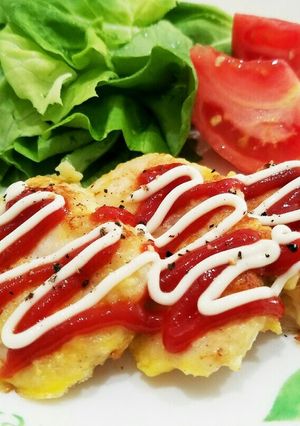 簡単ふわふわ❤鶏むね肉のピカタ♪-レシピのメイン写真