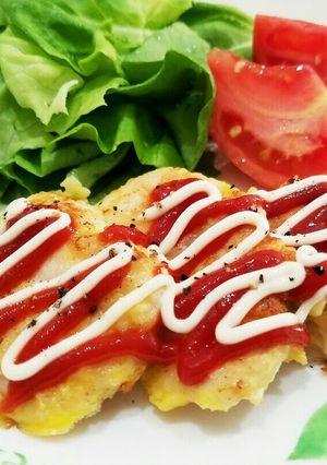 簡単ふわふわ❤鶏むね肉のピカタ♪-レシピのメイン写真