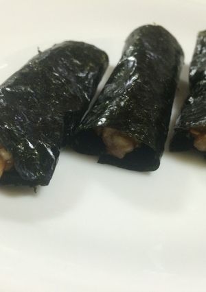 お弁当や朝食に！クルミ味噌の海苔巻き-レシピのメイン写真