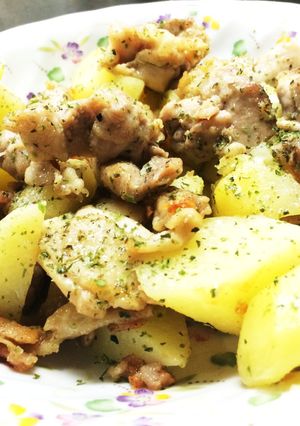 簡単♡鶏肉とじゃがいもののり塩焼き♡-レシピのメイン写真