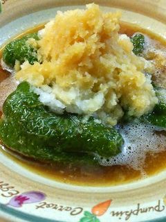 丸ごとピーマンの揚げ浸し-レシピのメイン写真