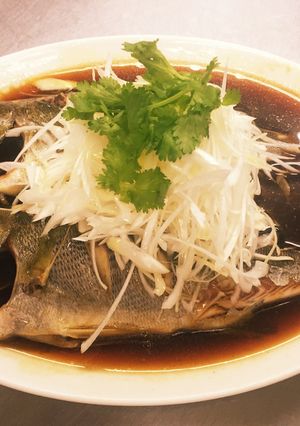 中華風イサキの姿蒸し(清蒸鮮魚)-レシピのメイン写真
