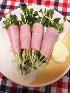 *かいわれハム巻き*-レシピのメイン写真