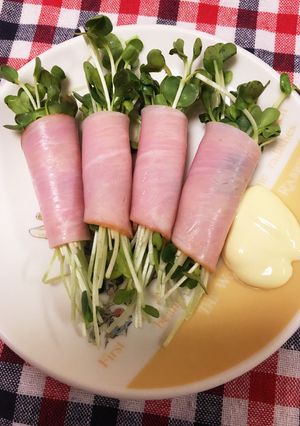 ＊かいわれハム巻き＊-レシピのメイン写真