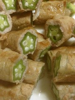 オクラの豚肉巻き-レシピのメイン写真