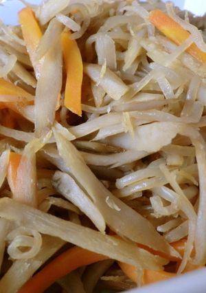 ごぼうと糸こん炒り 息子のダイエット食-レシピのメイン写真