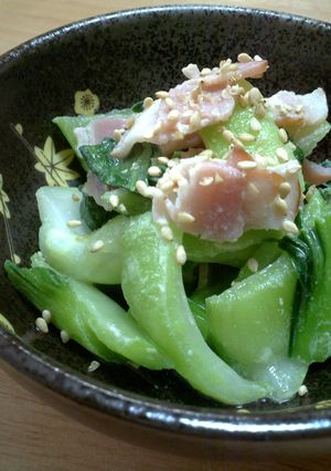 チンゲン菜の煮びたし★ゴマ風味-レシピのメイン写真