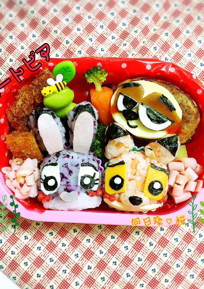 キャラ弁 ズートピア（POPファンコ風）-レシピのメイン写真