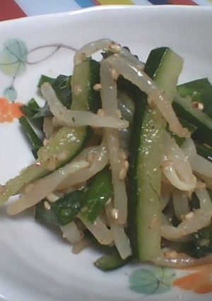 ニラもやしときゅうりの中華風和え物-レシピのメイン写真
