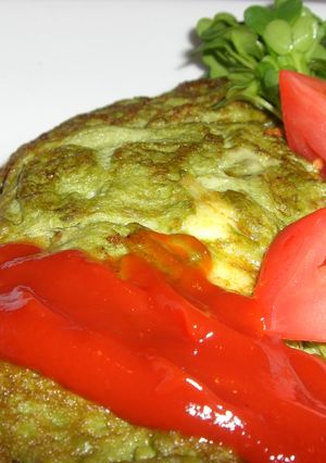 みどりのオムレツ♪-レシピのメイン写真