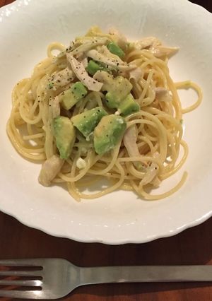 アボガドカルボナーラパスタ-レシピのメイン写真