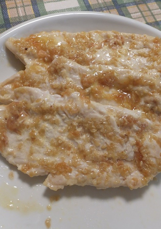 梅干し・マヨ・ゴマ味のささ身焼き-レシピのメイン写真