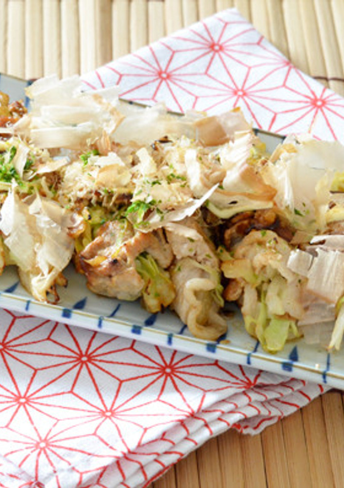 お好み焼き風肉巻き-レシピのメイン写真
