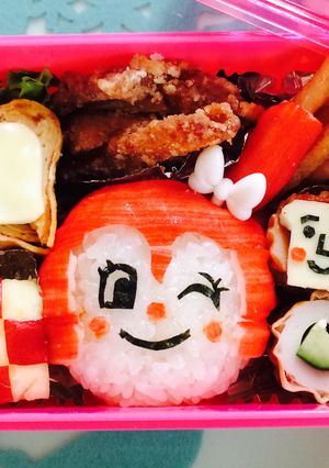 カニカマで簡単♡ドキンちゃんのキャラ弁♡-レシピのメイン写真