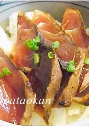 カツオのたたきユッケ丼-レシピのメイン写真