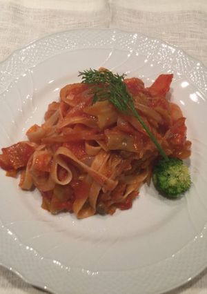 野菜たっぷり☆梅トマトパスタ-レシピのメイン写真