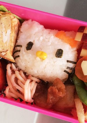 超簡単＊キティちゃんのキャラ弁♡遠足に♡-レシピのメイン写真