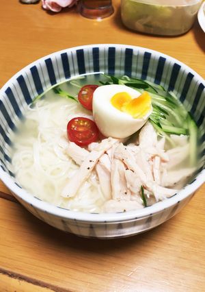 サッパリ冷麺風冷やしそうめん-レシピのメイン写真