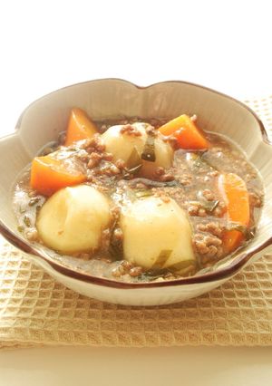里芋とにんじんのカレーそぼろあんかけ-レシピのメイン写真