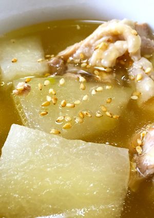 冬瓜と鶏肉の中華風食べるスープ-レシピのメイン写真