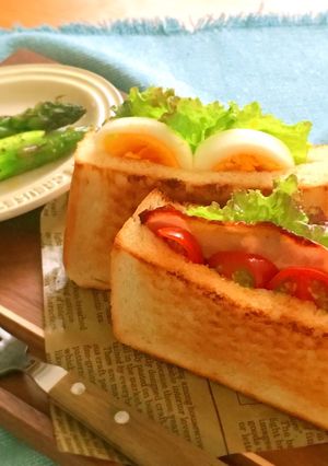 切ってはさむだけ☆簡単ポケットサンド-レシピのメイン写真