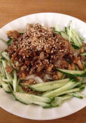 肉味噌ジャージャー麺(そうめん)-レシピのメイン写真