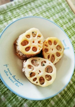 簡単 大葉と生姜入りレンコン焼き-レシピのメイン写真
