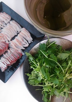 三つ葉たっぷり鯛しゃぶ-レシピのメイン写真