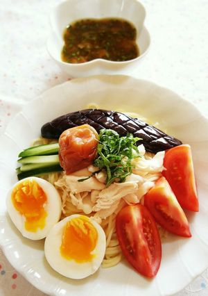 南高梅タレで♪つけスパゲッティ-レシピのメイン写真