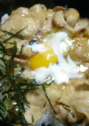 ささっと簡単　豚うま丼（温玉のせ）-レシピのメイン写真
