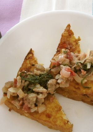 厚揚げの肉味噌がけ-レシピのメイン写真