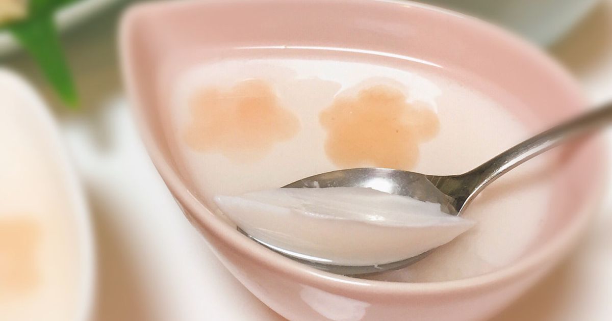 甘酸っぱいスイーツ♡梅干しの種の杏仁豆腐 by mew⁂mam 【クックパッド