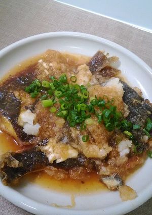 揚げカレイのみそれ煮♪-レシピのメイン写真