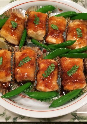 大皿用〜豚バラ巻き豆腐ステーキ-レシピのメイン写真