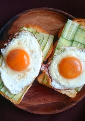 キュウ玉トースト-レシピのメイン写真