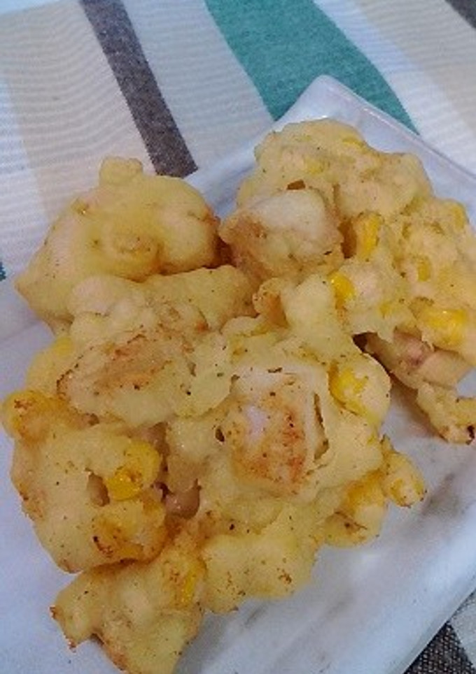 鶏むねとコーンのかき揚げ♪-レシピのメイン写真
