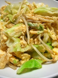 簡単☆もやキャベ炒め-レシピのメイン写真